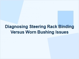 Diagnosing Steering Rack Binding Versus Bushing Issues